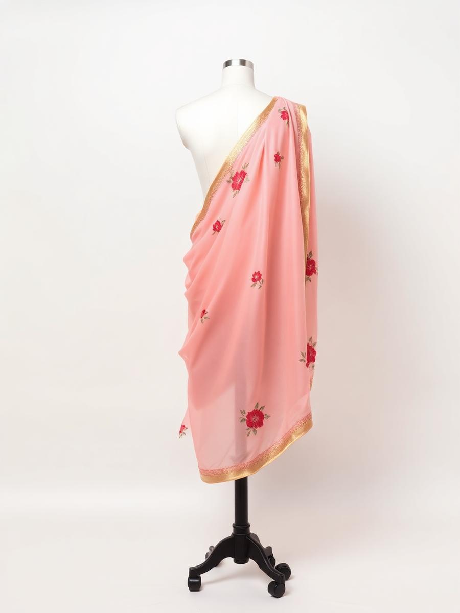 Anaya Blush Chiffon Test