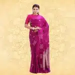 Fancy Printed Saree - Mashru Silk